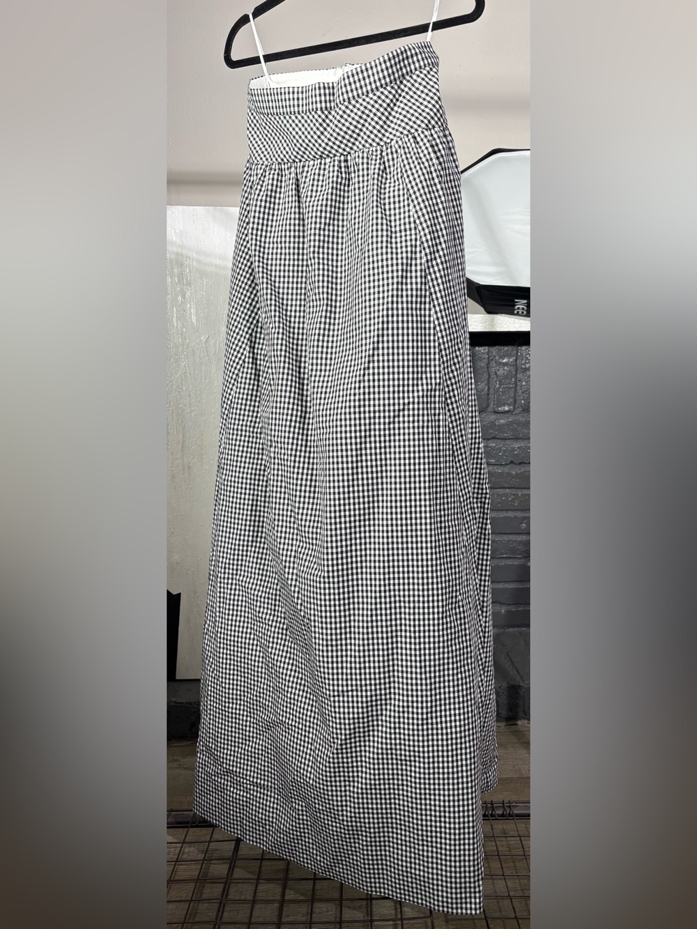 J crew gingham ball dress